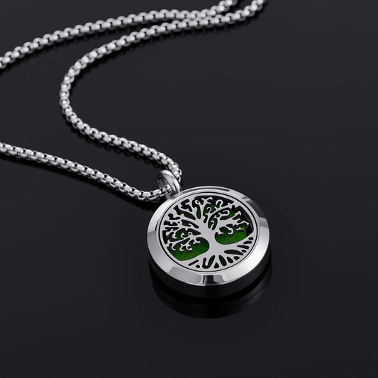 Aromatherapy Necklace Diffuser Pendant 316L Stainless Steel Locket Aroma Perfume Oils Essential Oil Diffuser Pendant Necklace