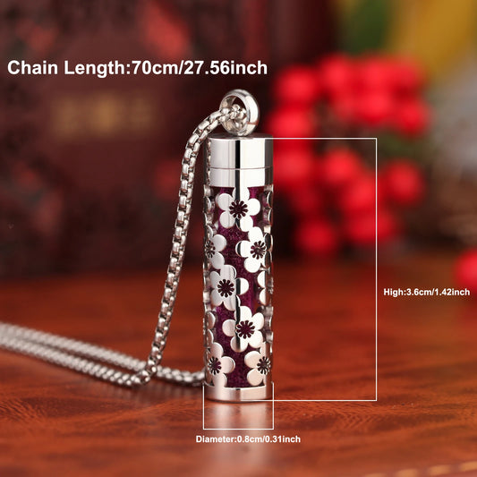 Aromatherapy Necklace Diffuser Pendant 316L Stainless Steel Locket Aroma Perfume Oils Essential Oil Diffuser Pendant Necklace